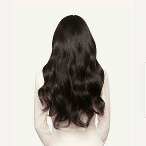 Luxy black clip in hair extensions